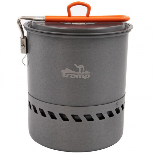 Котелок Tramp TRC-118 из анодированного алюминия с теплообменником 1.5 л